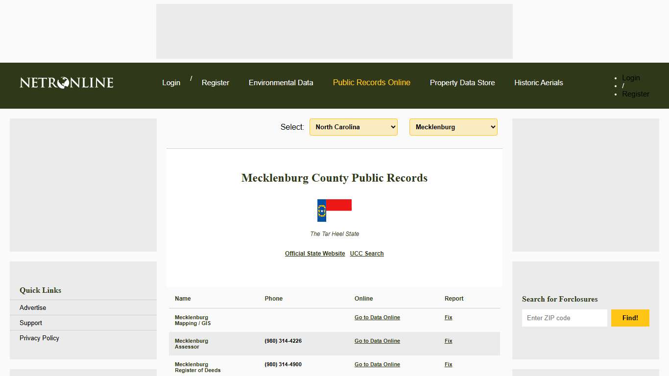 NETR Online • Mecklenburg • Mecklenburg Public Records, Search Mecklenburg Records, Mecklenburg Property Tax, North Carolina Property Search, North Carolina Assessor